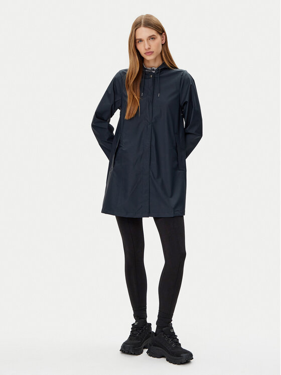 Rains Rains Regenjacke Unisex 18370 Dunkelblau Regular Fit