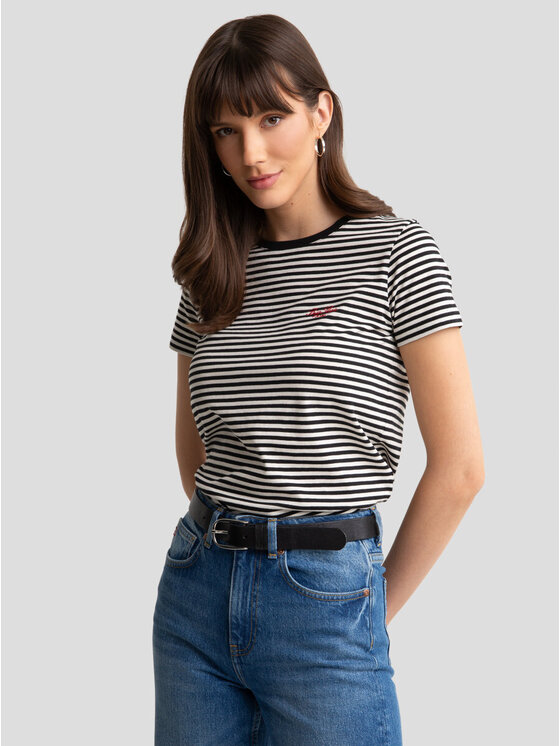 BIG STAR BIG STAR T-Shirt ZENAIDA_906_150 Czarny Basic Fit