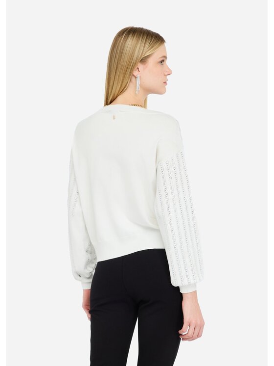 Liu Jo Liu Jo Maglione CF5271MA96EM9990 Bianco Regular Fit