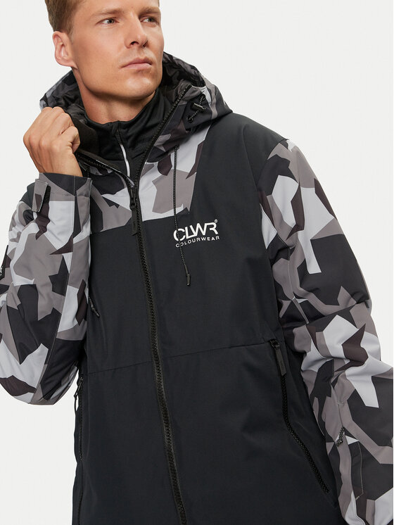 Colourwear Colourwear Kurtka narciarska Block Jacket 7010295 Czarny Regular Fit