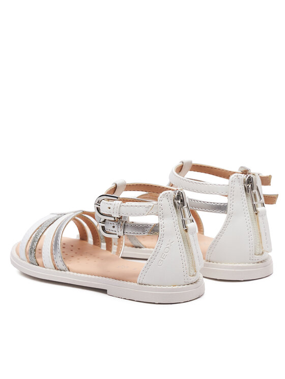 Geox Geox Sandály J Sandal Karly Girl J7235D 054AJ C1Z1N S Bílá