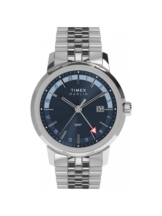 Timex Timex Zegarek TW2Y47600 Srebrny