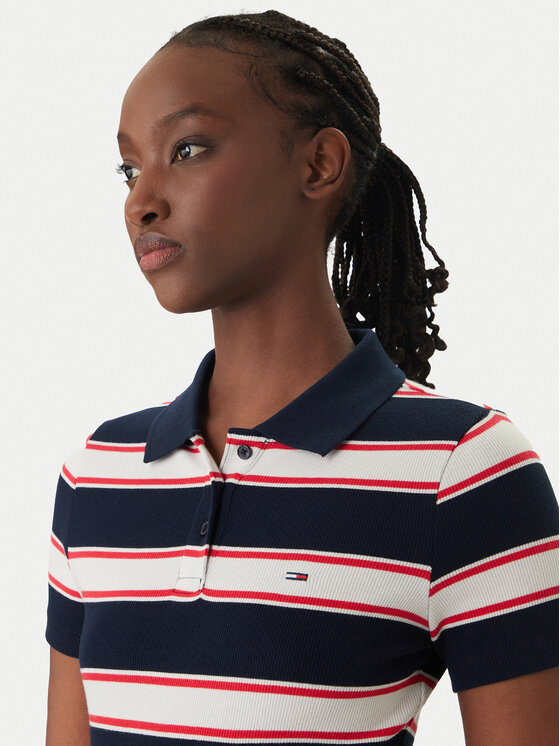 Tommy Jeans Tommy Jeans Tricou polo DW0DW22327 Bleumarin Slim Fit