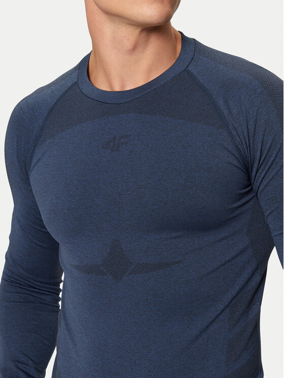 4F 4F Intimo termico pezzo sopra 4FWAW24USEAM174 Blu scuro Slim Fit