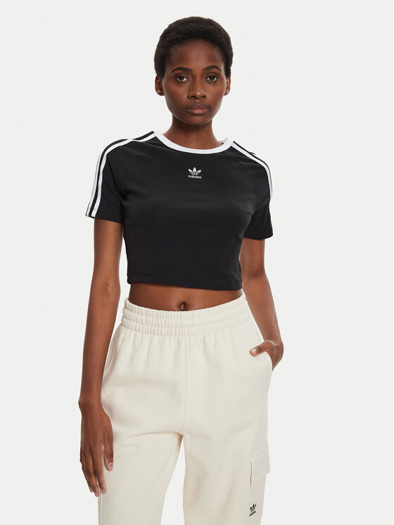adidas adidas Póló 3-Stripes Baby IU2532 Fekete Slim Fit