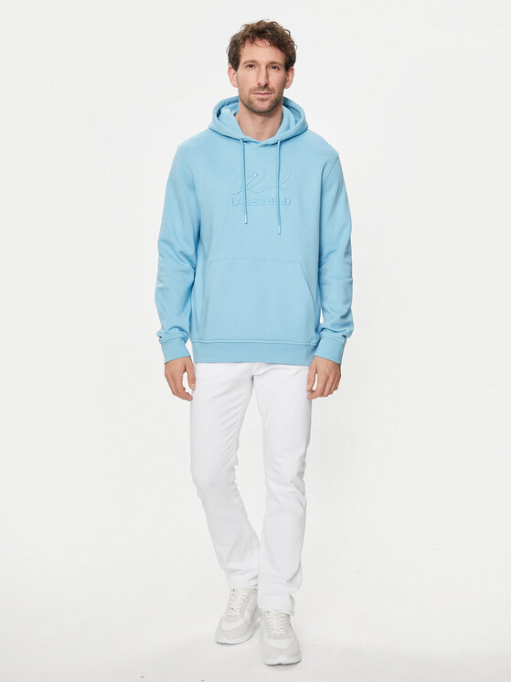 KARL LAGERFELD KARL LAGERFELD Pulóver 705000 542900 Kék Regular Fit
