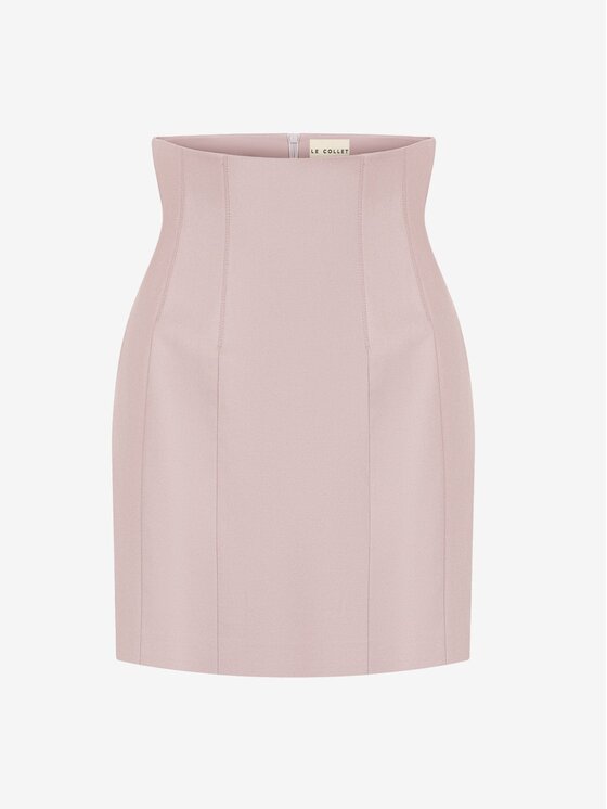 Le Collet Le Collet Spódnica ołówkowa CHARLOTTE Różowy jasny Slim Fit