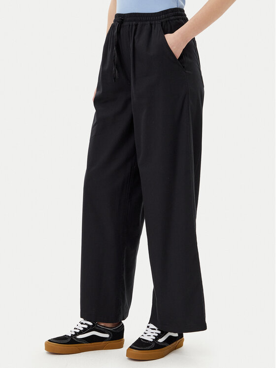 Volcom Bavlnené nohavice Dropping B1212503 Čierna Relaxed Fit