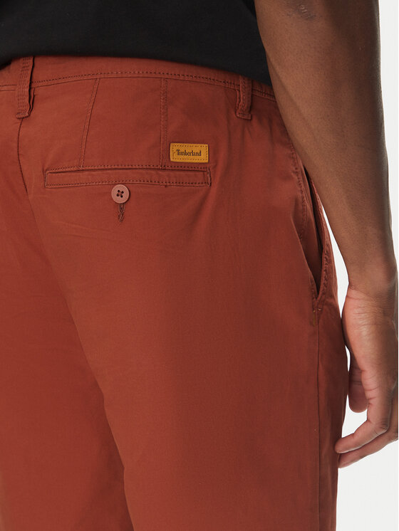 Timberland Timberland Šortky z materiálu TB0A5U2K Červená Regular Fit