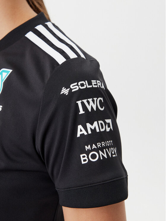 adidas adidas Póló Mercedes - AMG Petronas Formula One Team Driver JW5362 Fekete Regular Fit
