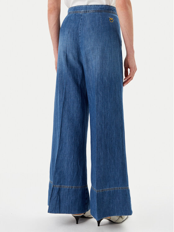 PINKO PINKO Džinsai New Paolina 104823 A2GQ Mėlyna Wide Leg