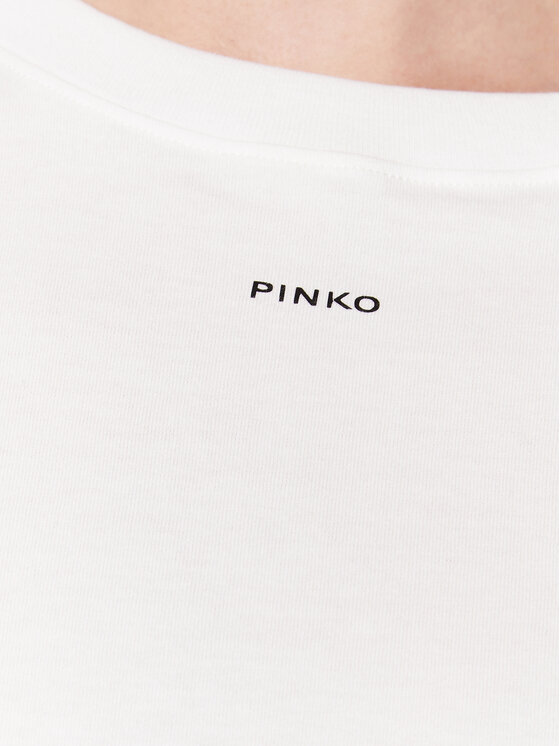 PINKO Pinko T-Shirt 100373 A0KP Λευκό Regular Fit