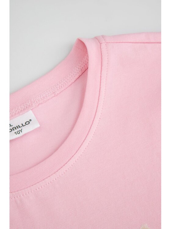 Coccodrillo Coccodrillo T-Shirt WC6143205VGA-007 Różowy Regular Fit