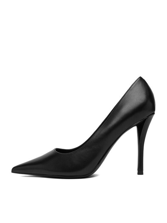 Eva Minge Eva Minge Pantofi cu toc subțire EO-LT2319-2-6 Negru
