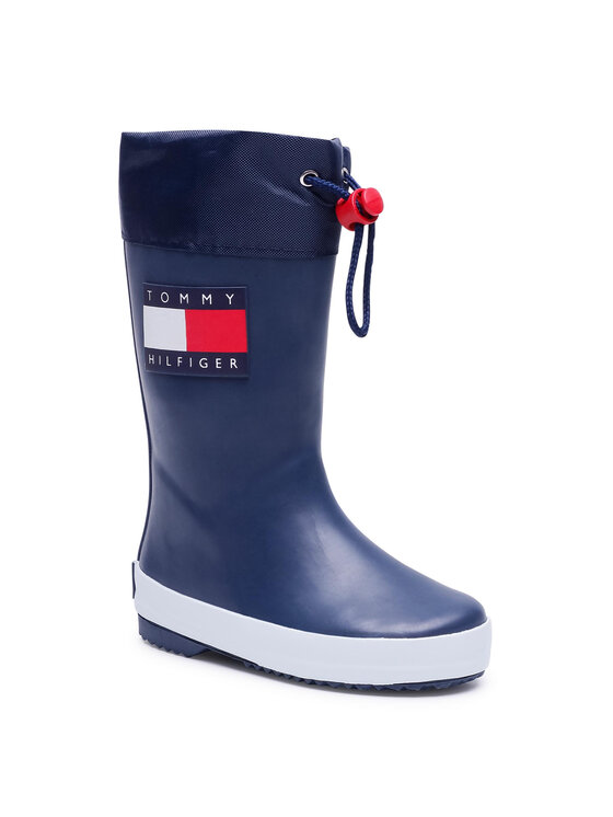 Tommy Hilfiger Gumijas zābaki Rain Boot T3X6-30766-0047 M Tumši zils