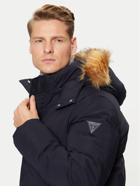 Guess Guess Pehelykabát M4BL53 WG7X2 Sötétkék Regular Fit