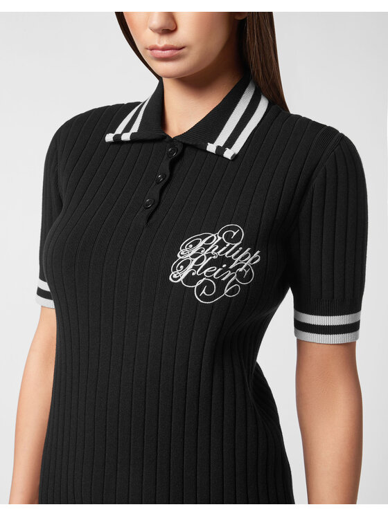 PHILIPP PLEIN PHILIPP PLEIN Sukienka dzianinowa 27243 Czarny