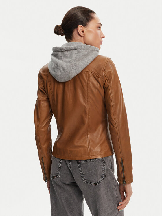 Serge Pariente Serge Pariente Bőrkabát 77040 Barna Regular Fit