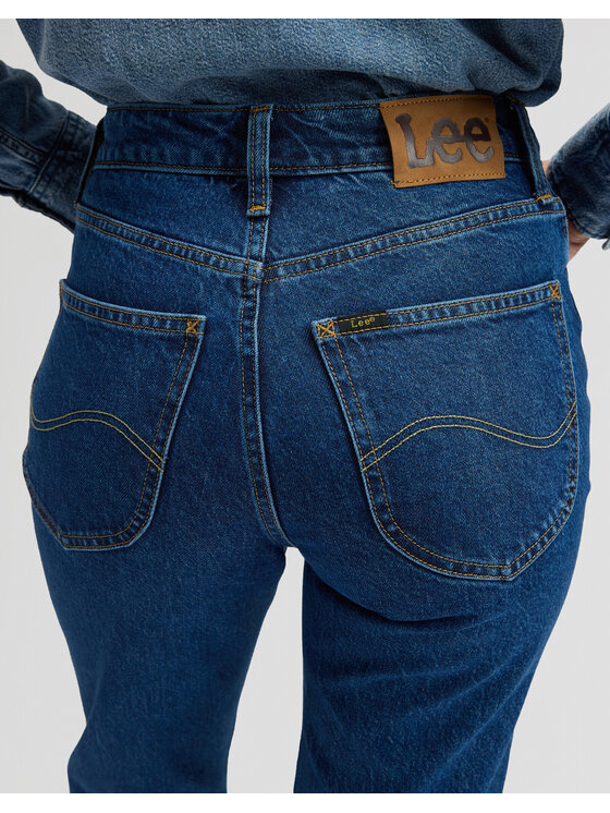 Lee Lee Jeansy CAROL Niebieski Straight Leg
