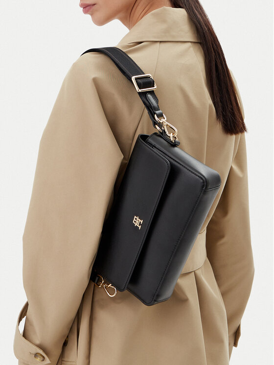 Tommy Hilfiger Tommy Hilfiger Сумка Th Distinct Conv Crossover AW0AW17219 Чорний