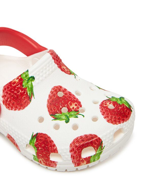 Crocs Crocs Şlapi Toddler Classic Fresh Fruits Clog 211170 Alb