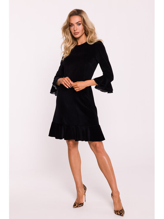 Made of Emotion Made of Emotion Večerní šaty M825 Černá Feminine Fit