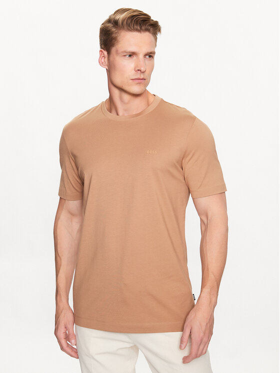 Boss T-shirt Thompson 01 50468347 Beige Regular Fit