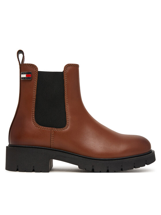 Tommy Jeans Tommy Jeans Ghete Jodhpur Tjw Cleated Chelsea Boots EN0EN03105 Maro