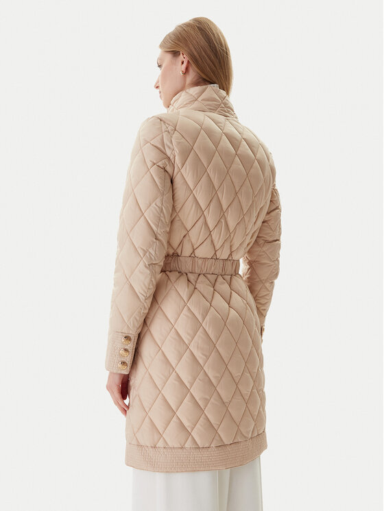 Fracomina Fracomina Cappotto di transizione FR25WC3004O45301 Beige Regular Fit