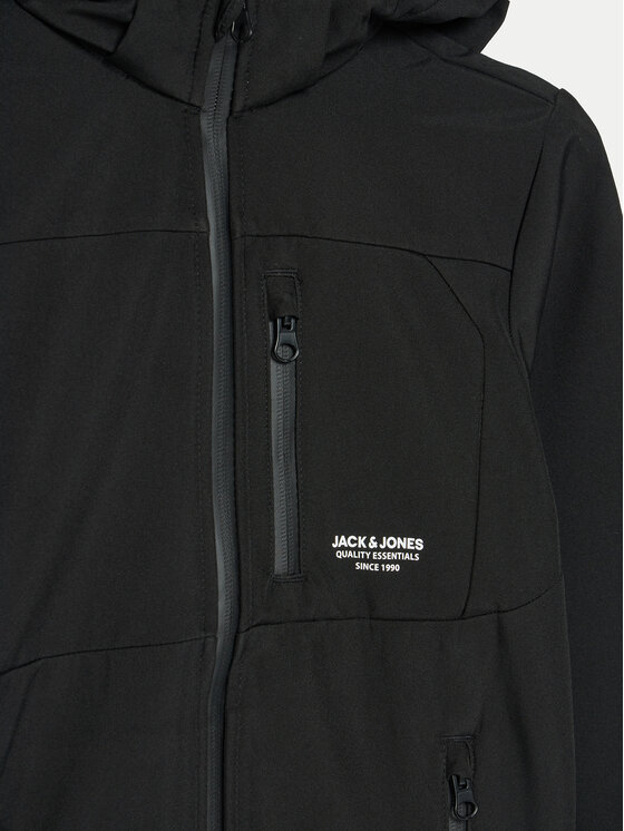 Jack & Jones Junior Jack & Jones Junior Kurtka softshell 12269432 Czarny Regular Fit