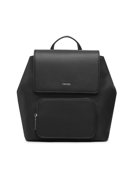 Γυναικεία Σακίδιο Calvin Klein, Μέγεθος one size, Μαύρο, Ck Must Campus Backpack W/Flap K60K610742