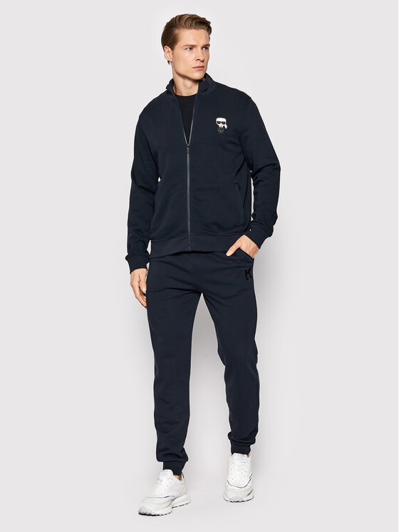 KARL LAGERFELD KARL LAGERFELD Spodnie dresowe 705893 500900 Granatowy Regular Fit