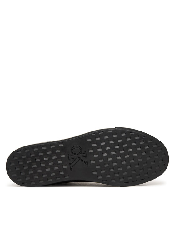 Calvin Klein Calvin Klein Сникърси Vulc Flatf Laceup Lth Fur HW0HW03235 Черен