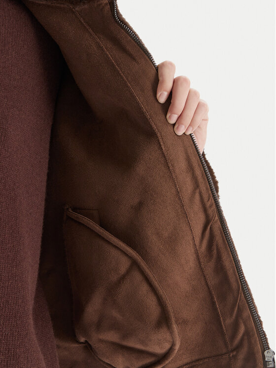 ViCOLO ViCOLO Krzno TF0047 Smeđa Regular Fit