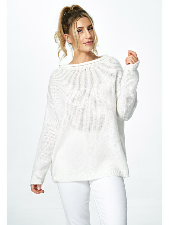 FIGL FIGLFIGL Maglione M888 Bianco Oversize