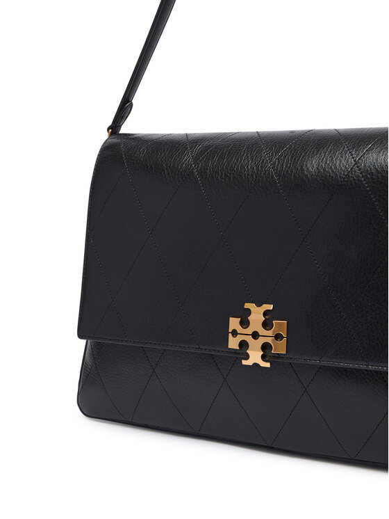 Tory Burch Tory Burch Ročna torba Charlie Quilted Large Shoulder Bag 185805 Črna