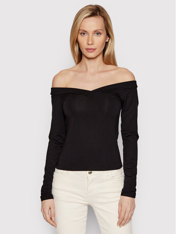 Pieces Pieces Halenka Maliva 17103018 Černá Slim Fit