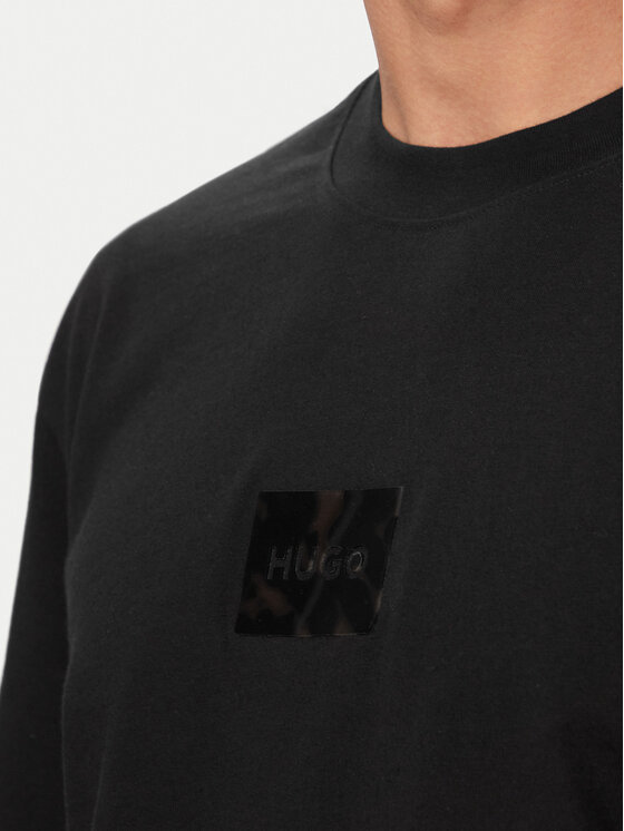HUGO HUGO T-krekls Dumeon 50557445 Melns Regular Fit