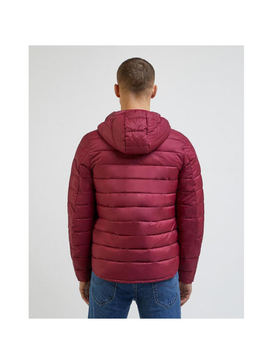 Lee Lee Kurtka zimowa LIGHT PUFFER JKT Czerwony Regular Fit