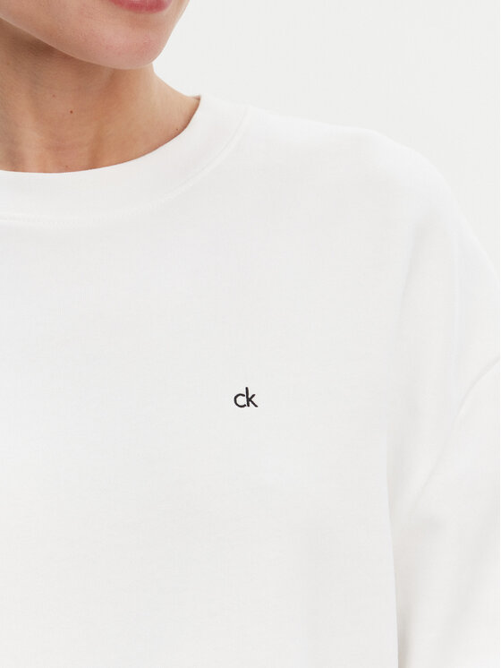 Calvin Klein Calvin Klein Mikina K20K208092 Biela Regular Fit