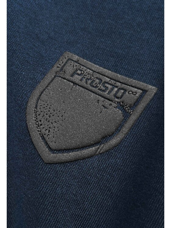 PROSTO. PROSTO. T-Shirt Shield Splash Granatowy Oversize