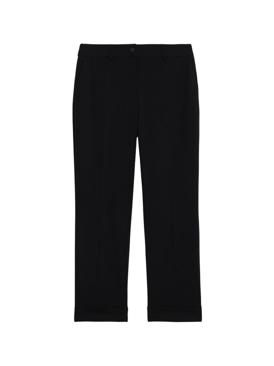 Oltre Oltre Spodnie materiałowe P079R008667N033 Czarny Regular Fit
