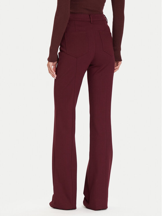 Guess Guess Текстилни панталони W5BB16 KCMU2 Червен Flare Fit