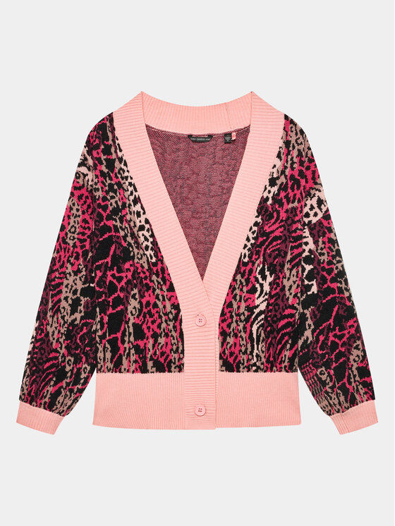 Guess Guess Kardigan J3BR07 Z3AH0 Ružičasta Regular Fit