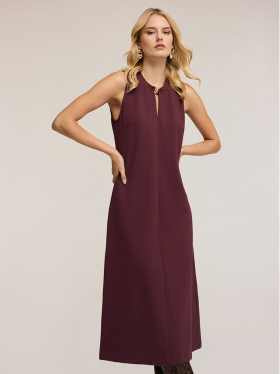 Motivi Motivi Sukienka codzienna 7013Q003433N036 Bordowy Regular Fit
