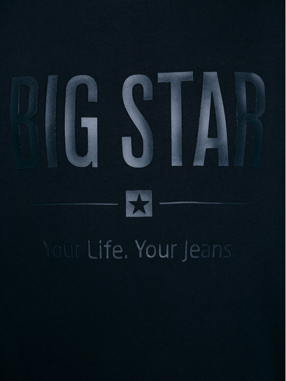 BIG STAR BIG STAR Bluza I Granatowy Basic Fit
