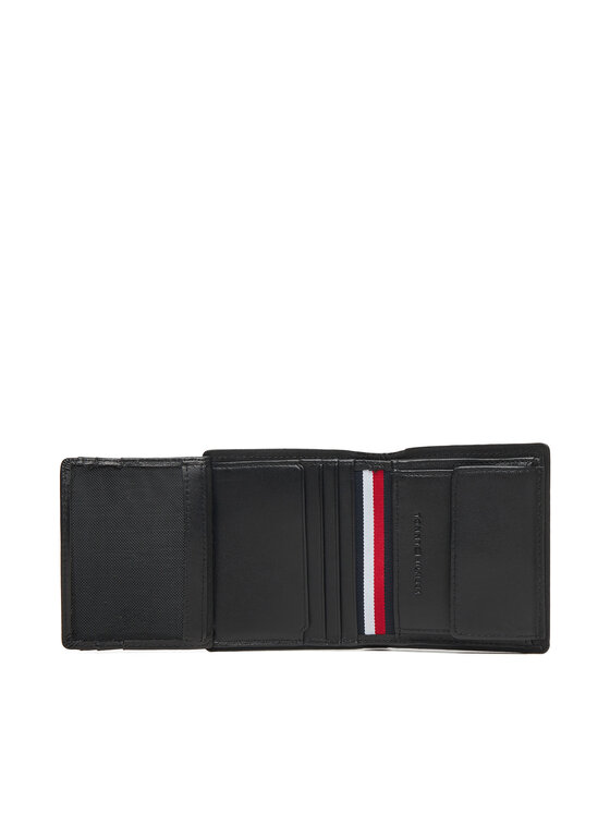 Tommy Hilfiger Tommy Hilfiger Голям мъжки портфейл Th Corp Trifold AM0AM13742 Черен