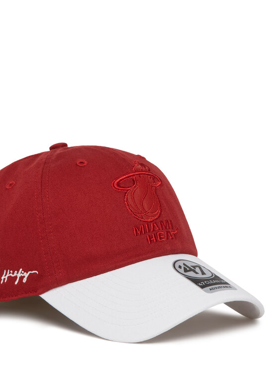 47 Brand 47 Brand Czapka z daszkiem NBA Miami Heat '47 x Tommy Hilfiger Courtside '47 Clean Up THCCU236GWL Czerwony