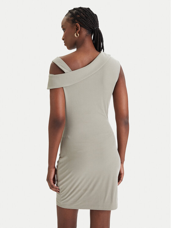 Guess Guess Kasdieninė suknelė W6GK23 K3017 Chaki Regular Fit