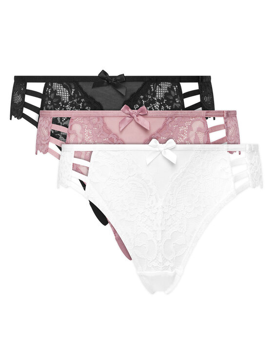 Hunkemöller Komplet 3 par fig brazylijskich 302720 Kolorowy